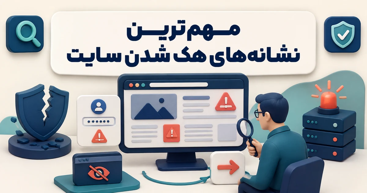 کاور مهم‌ترین نشانه‌های هک شدن سایت با داشبورد هشدار و کارشناس امنیت