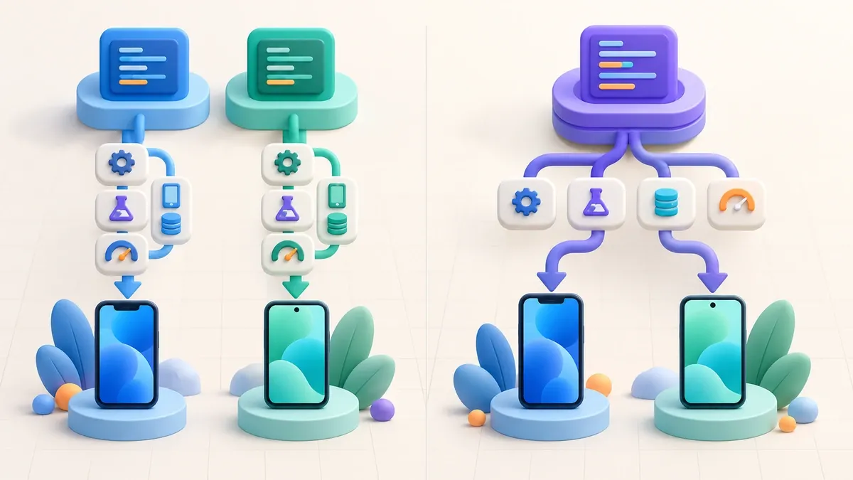 مقایسه مسیر توسعه اپلیکیشن نیتیو و کراس‌پلتفرم برای اندروید و iOS